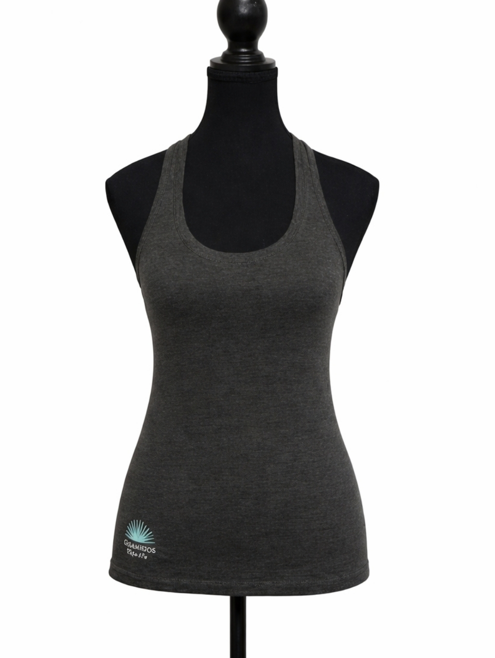 Vuori Dark Heather Gray Racerback Tank